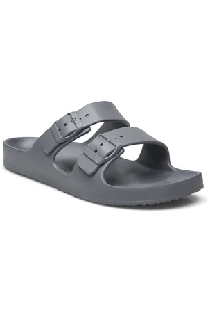 MANGO Flip Flops Buckles Grey