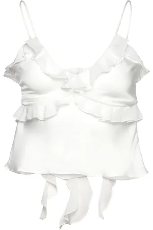 Bardot Marsella Ruffle Cami White