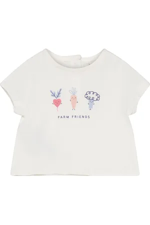 MANGO Printed Cotton-Blend T-Shirt White