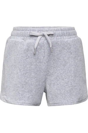 Lindex Shorts Velour Grey Melange Grey