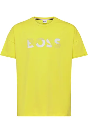 HUGO BOSS Short Sleeves Tee-Shirt Yellow