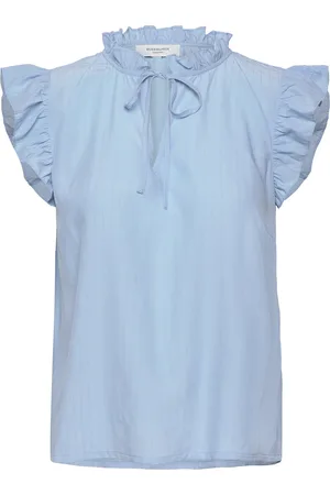 Rosemunde Top W/Ruffles Blue