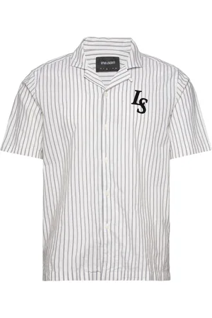 Lyle & Scott Pinstripe Revere Collar Shirt White