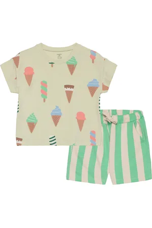 Lindex Set Top Shorts Icecream Patterned