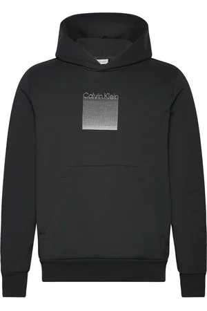 Calvin Klein Ombre Embroidered Logo Hoodie Black