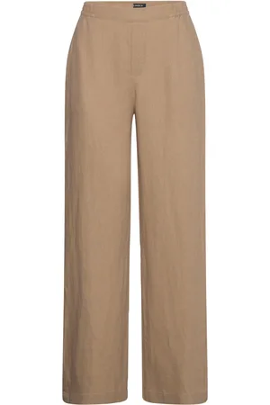 Lindex Trousers Bella Pure Linen Beige