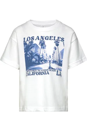 Lindex T Shirt La Print White