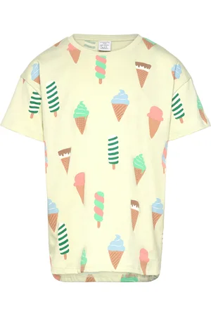 Lindex Top Ss Icecream Green