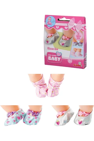 Simba Toys New Born Baby Shoes Set Patterned