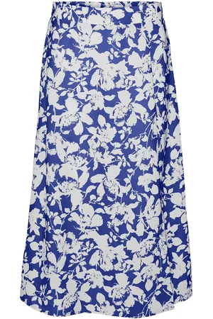 VERO MODA Vmfrej H/W 7/8 Pencil Skirt Wvn Exp Blue