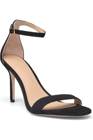 Ralph Lauren Allie Suede Sandal Black