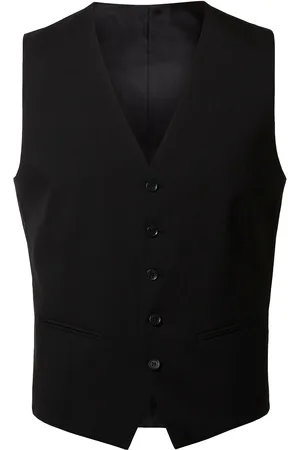 SELECTED Slhslim-Mylologan Black Waistcoat B Noos Black