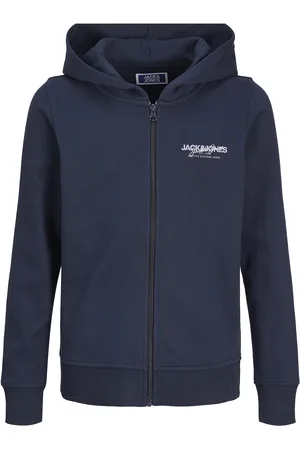 JACK & JONES Jjalvis Sweat Zip Hood Jnr Jack & J S Navy