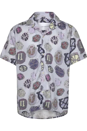Les Deux Artist Aop Ss Shirt Purple