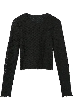 LMTD Nlfralma Ls Crop Top Black