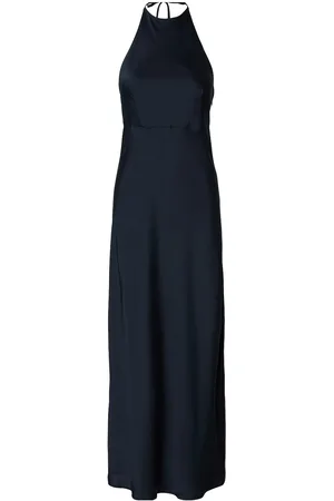 SELECTED Slfannie Halterneck Maxi Dress D2 Navy