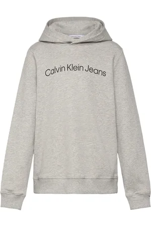Calvin Klein Inst. Logo Reg. Terry Hoodie Grey