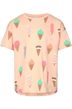 Lindex Top Ss Icecream Orange
