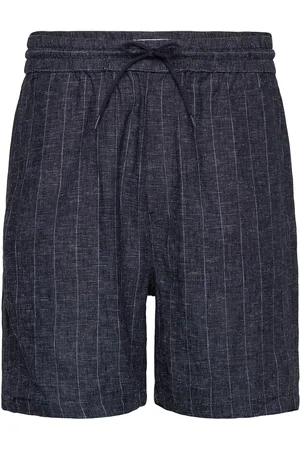 Les Deux Otto Linen Shorts Navy