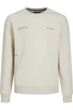 JACK & JONES Jjgreat B2S Sweat Crew Loose Ln Jnr Jack & J S Cream