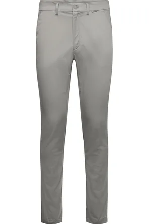 Calvin Klein Satin Stretch Slim Chino Grey