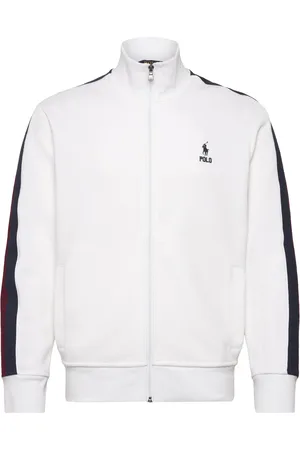 Ralph Lauren Double-Knit Mesh Track Jacket White