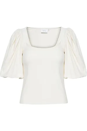 Gestuz Rifagz Balloon Top White