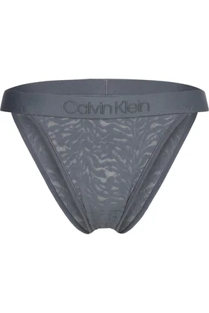 Calvin Klein High Leg Tanga Grey