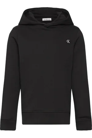 Calvin Klein Monogram Mini Badge Hoodie Black