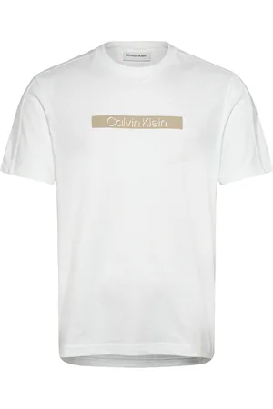 Calvin Klein Cut Out Shadow Logo T-Shirt White