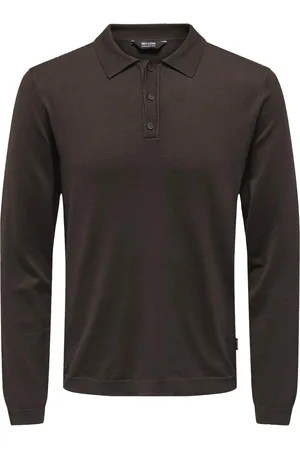 Only & Sons Onswyler Life Ls Polo Knit Brown