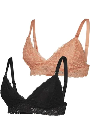 Mama;licious Mlsidsel Lace Bra 2F 2-P A. Black