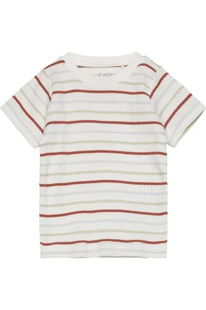 FIXONI T-Shirt Ss Rib Patterned