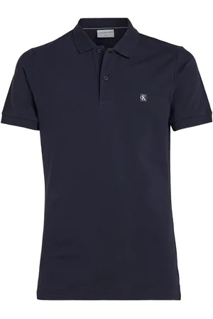 Calvin Klein Ck Embro Badge Slim Polo Navy
