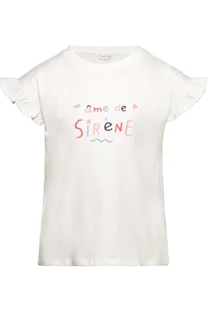 MANGO Embroidered Message T-Shirt White