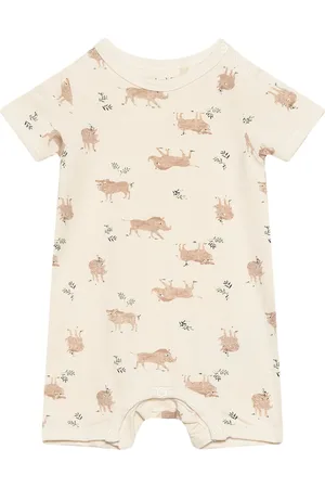 CeLaVi Jumpsuit Ss - Aop Cream
