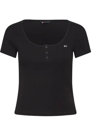 Tommy Hilfiger Tjw Slim Henley Top Ss Black