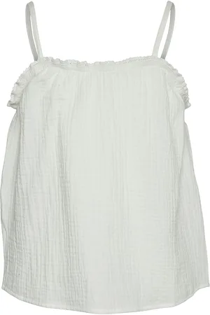 VERO MODA Vmnatali Singlet Top Wvn Girl White