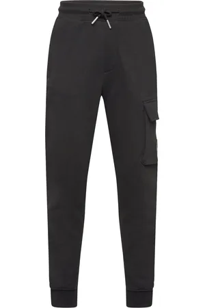 Calvin Klein Badge Cargo Relaxed Sweatpants Black