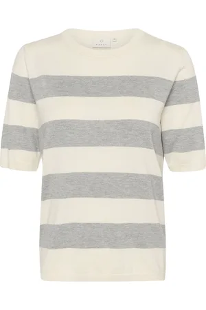 Kaffe Kalizza Striped Knit Grey