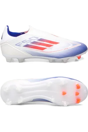 adidas F50 League Laceless Football Boots Fg/Mg White