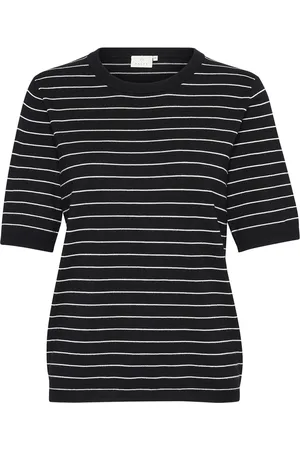 Kaffe Kalizza Striped Knit Black
