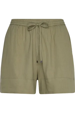MANGO Fluid Shorts With Drawstring Khaki