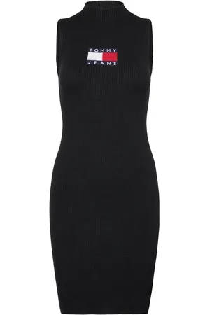 Tommy Hilfiger Tjw Center Flag Sweater Dress Black