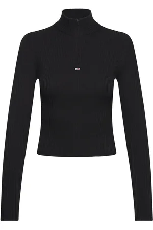 Tommy Hilfiger Tjw 1/4 Zip Technical Rib Black