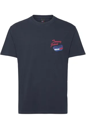 Tommy Hilfiger Tjm Reg Unisex Fun Novelty Tee Navy