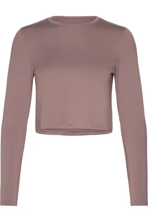 Athlecia Kirillov W L/S Crop Top Burgundy