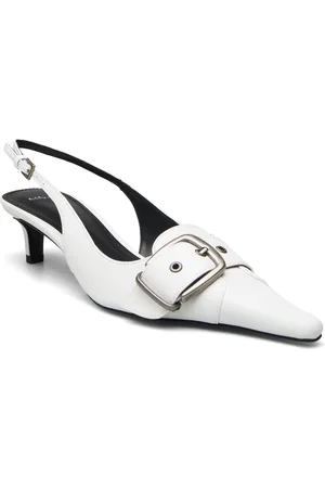 MANGO Heeled Shoes With Buckle Fastening White