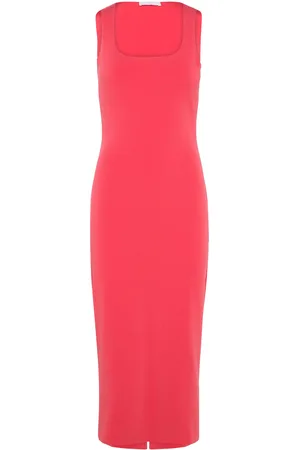 MANGO Midi-Dress With Straps Red