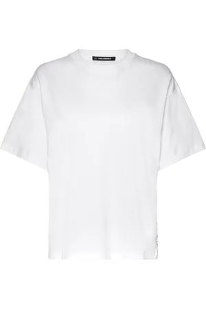 Karl Lagerfeld Logo Tape T-Shirt White